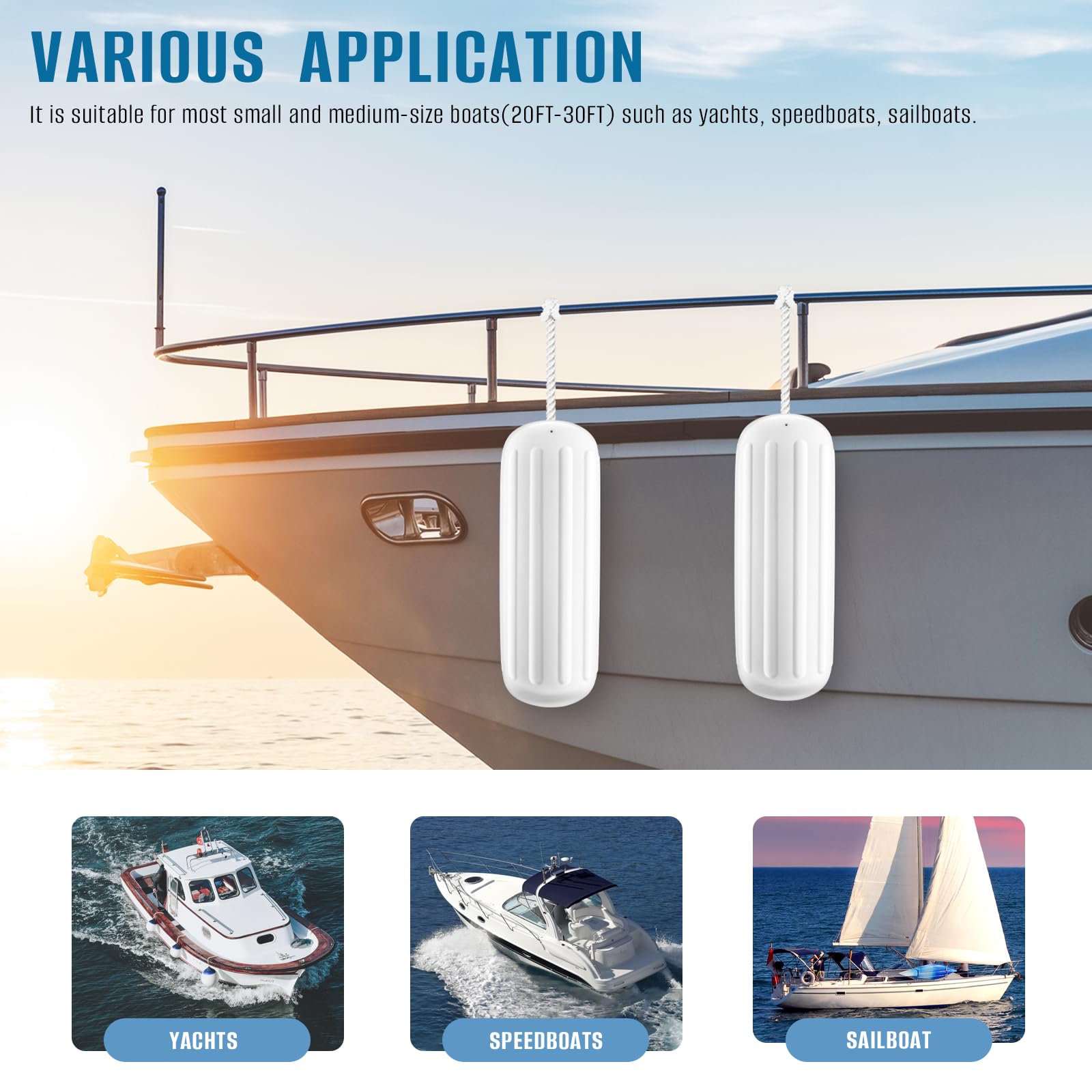 VOYOCHT fender in use alongside dock showing reliable boat surface protection