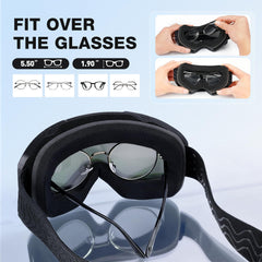 VOZAPOW triple-layer foam and TPU frame detail for comfortable seal