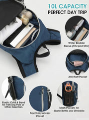 VPBAGE rear view with adjustable chest straps, prevents bouncing during activity