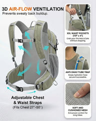 VPBAGE waist pocket holding a smartphone for quick hands-free access