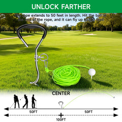 VTRUSTA mounted stake and pole setup installed in lawn for quick practice