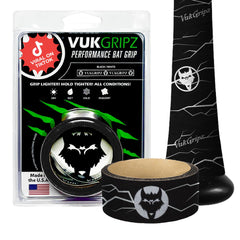 VukGripz front packaging showing black Pulse grip tape and clear branding benefit durability
