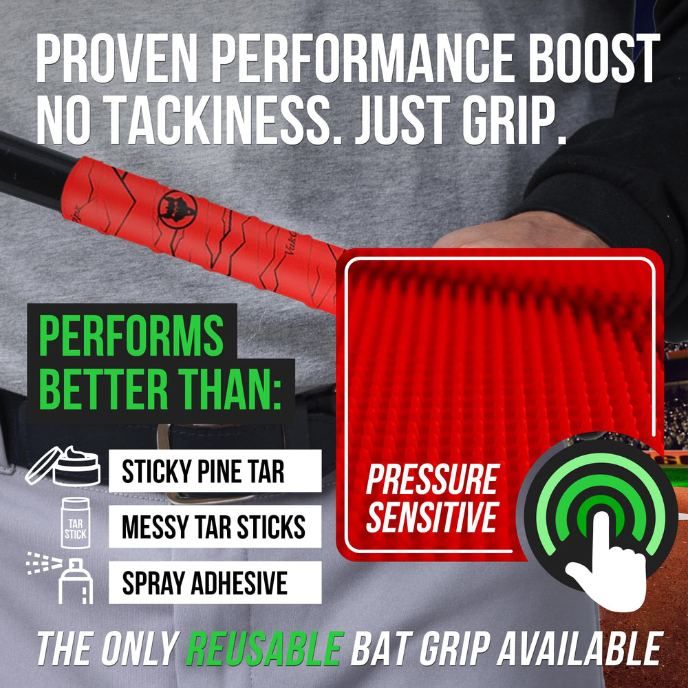VukGripz Pulse Red close-up texture showing friction surface benefit