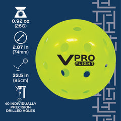 Vulcan VPRO Flight 40 holes visible for stable flight and predictable aerodynamics