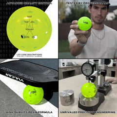 Vulcan VPRO Flight in play on outdoor court illustrating quick flight and easy tracking