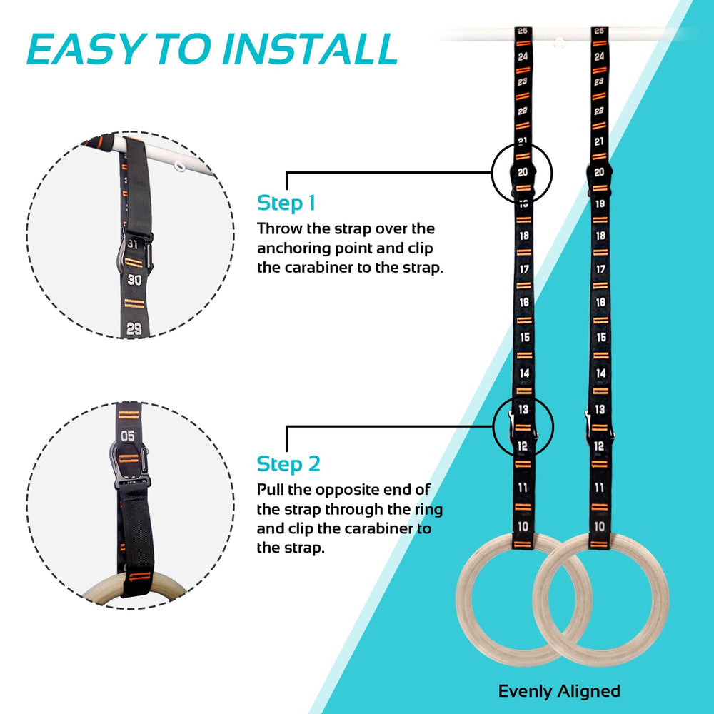 Vulken carabiner and reinforced stitching detail showing secure anchoring benefit
