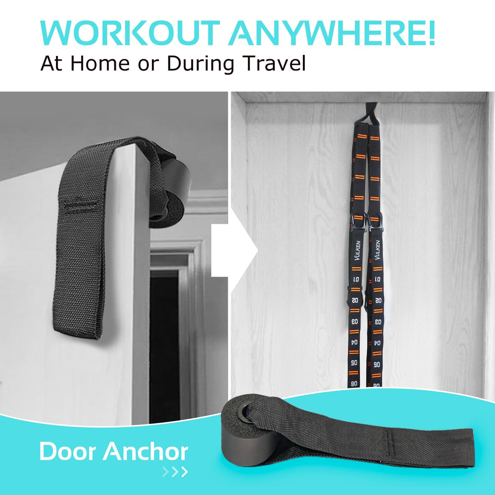 Vulken door attachment installed showing travel-friendly, nonpermanent setup