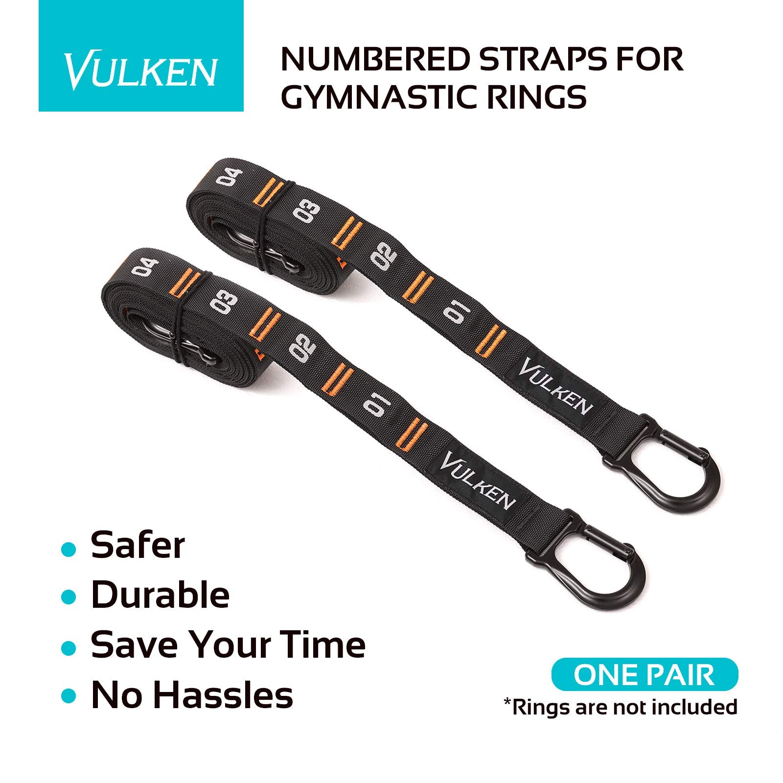 Vulken scale comparison beside ruler illustrating usable 8.5 ft workout length