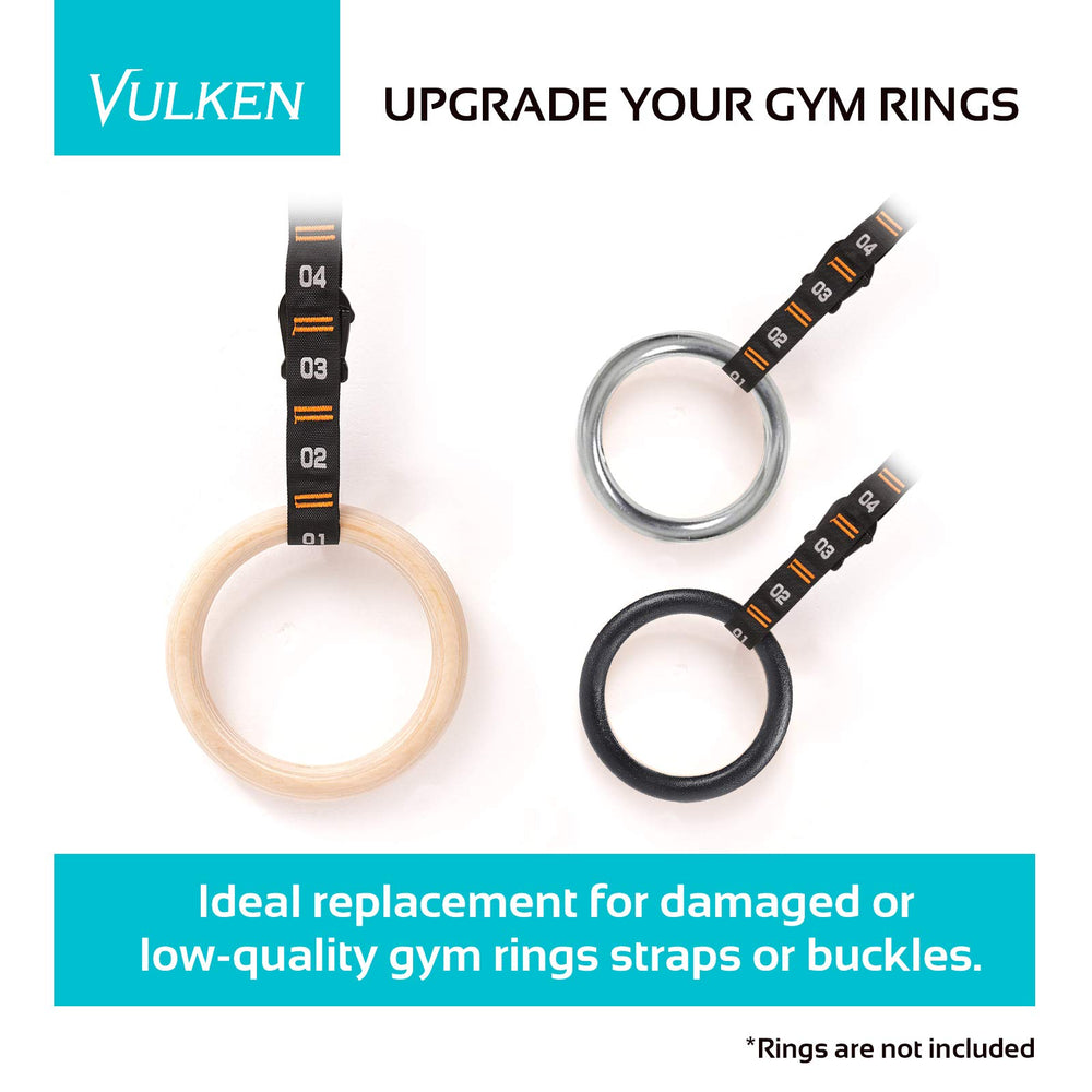 Vulken strap webbing texture showing double-layer nylon for long-lasting durability
