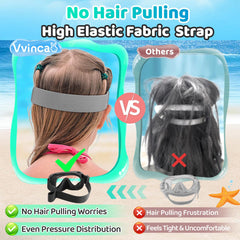 Vvinca soft fabric strap detail preventing hair-pull and improving comfort