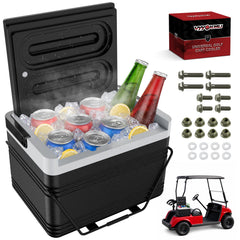 VYYOKMU front view of cooler showing compact mountable design and easy access
