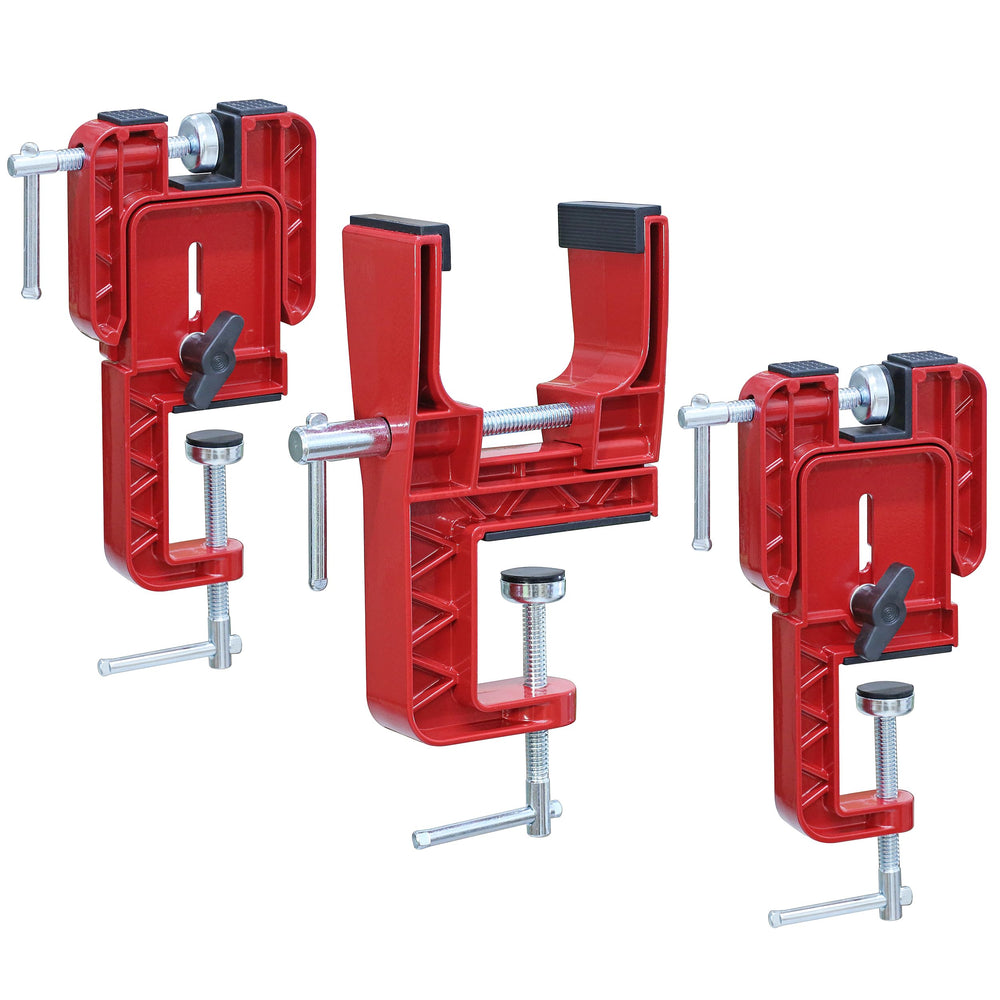 W WITHLENT front view showing clamped ski for secure waxing