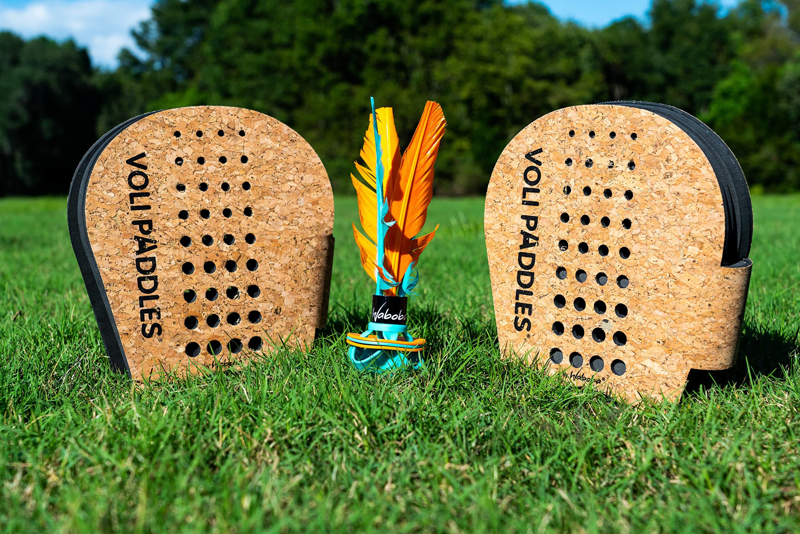 Waboba VOLI paddle close-up displaying mitten fit and comfortable grip for quick swings