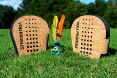 Waboba VOLI paddle close-up displaying mitten fit and comfortable grip for quick swings