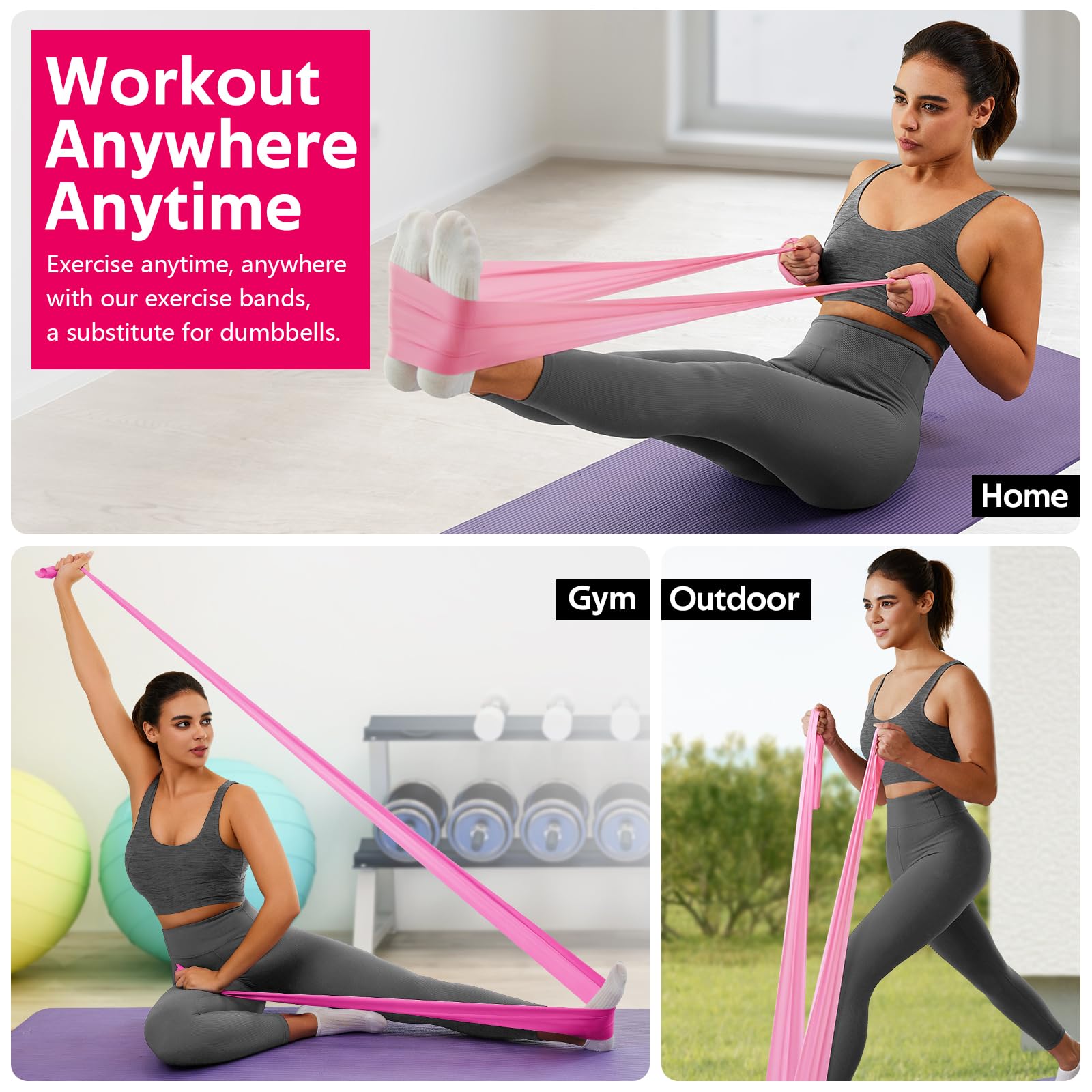 WALITO three bands stacked to show different thicknesses and resistance levels