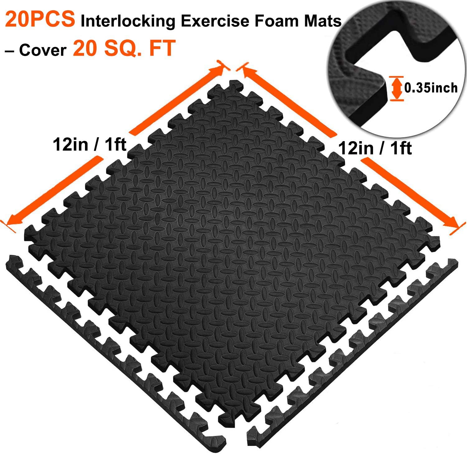Walsai foam mat providing cushioned play surface for children