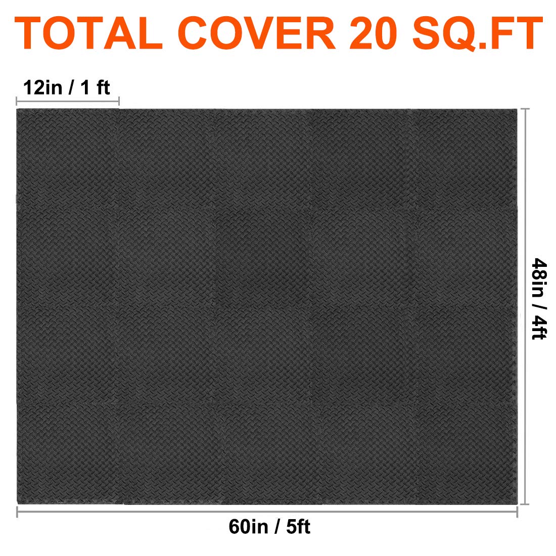 Walsai tile next to ruler showing 12 by 12 inch size clarity
