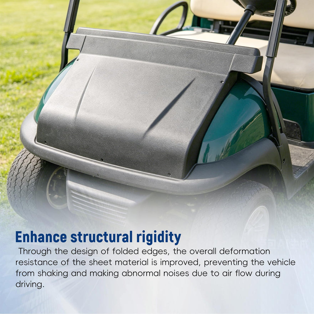 waltyotur mounted on EZGO TXT Medalist demonstrating correct alignment and protection