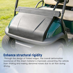 waltyotur mounted on EZGO TXT Medalist demonstrating correct alignment and protection