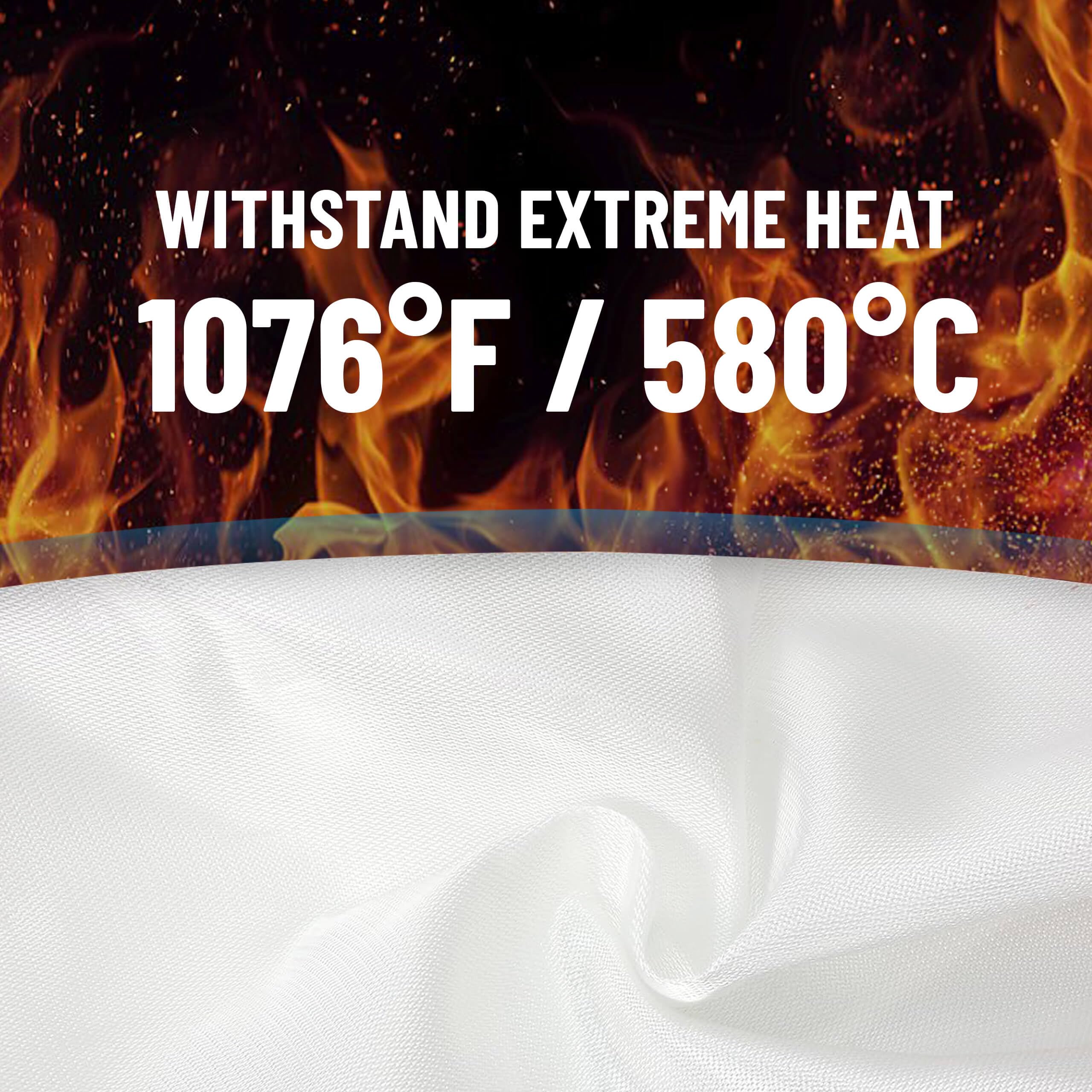 Wamoma close weave texture of silicone-coated fiberglass offering heat resistance