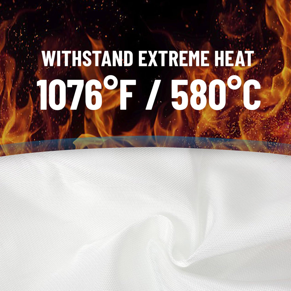 Wamoma close weave texture of silicone-coated fiberglass offering heat resistance