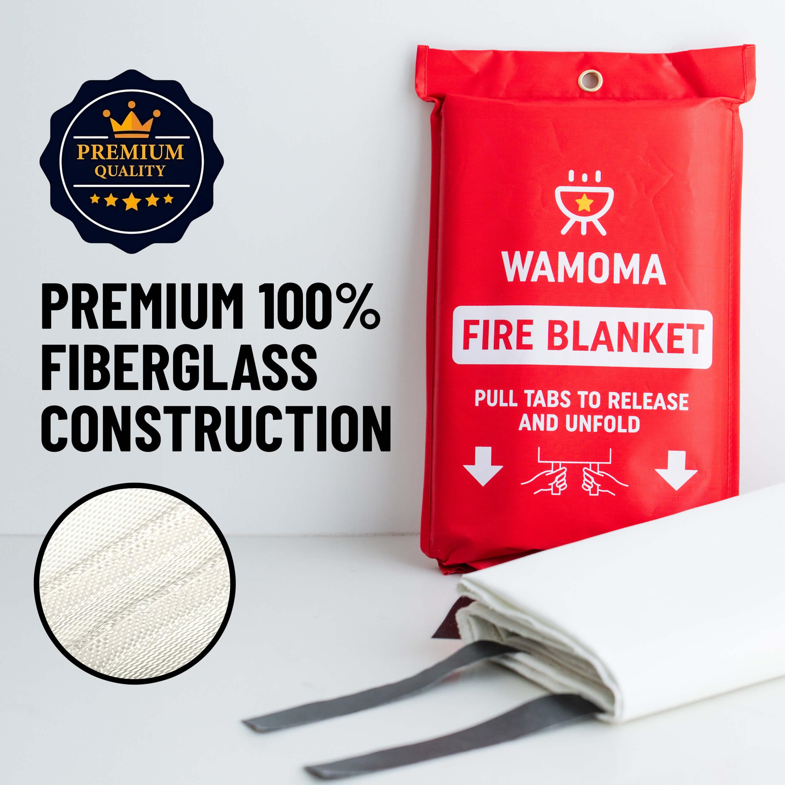 Wamoma used beside a backyard grill to smother flare-ups and burns