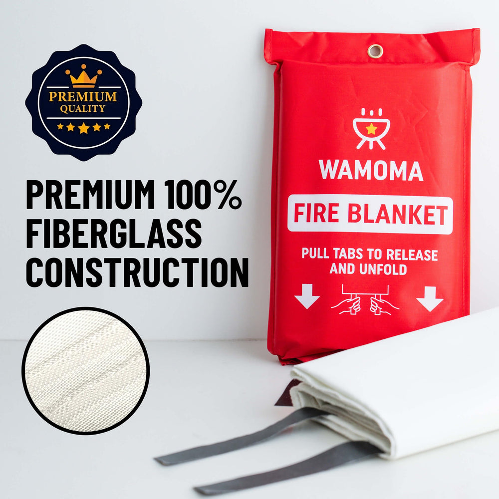Wamoma used beside a backyard grill to smother flare-ups and burns