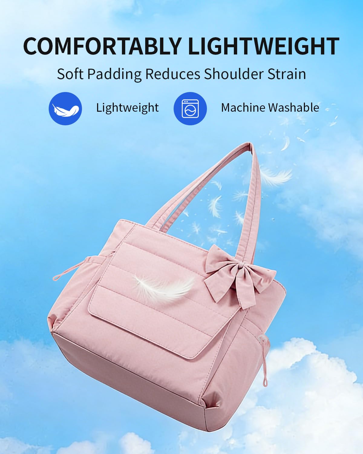 Wandering Nature tote on commuter bench demonstrating everyday travel use