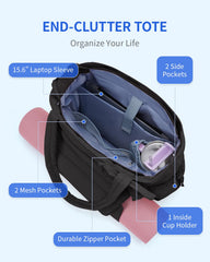 Wandering Nature elastic internal pocket holding a 40oz tumbler upright to avoid tipping