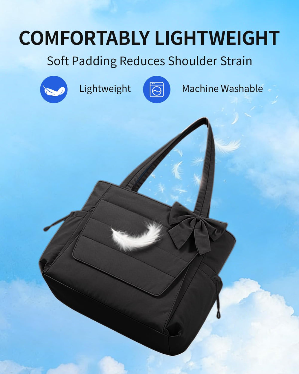 Wandering Nature tote worn by commuter carrying work and gym gear for seamless day-to-night use