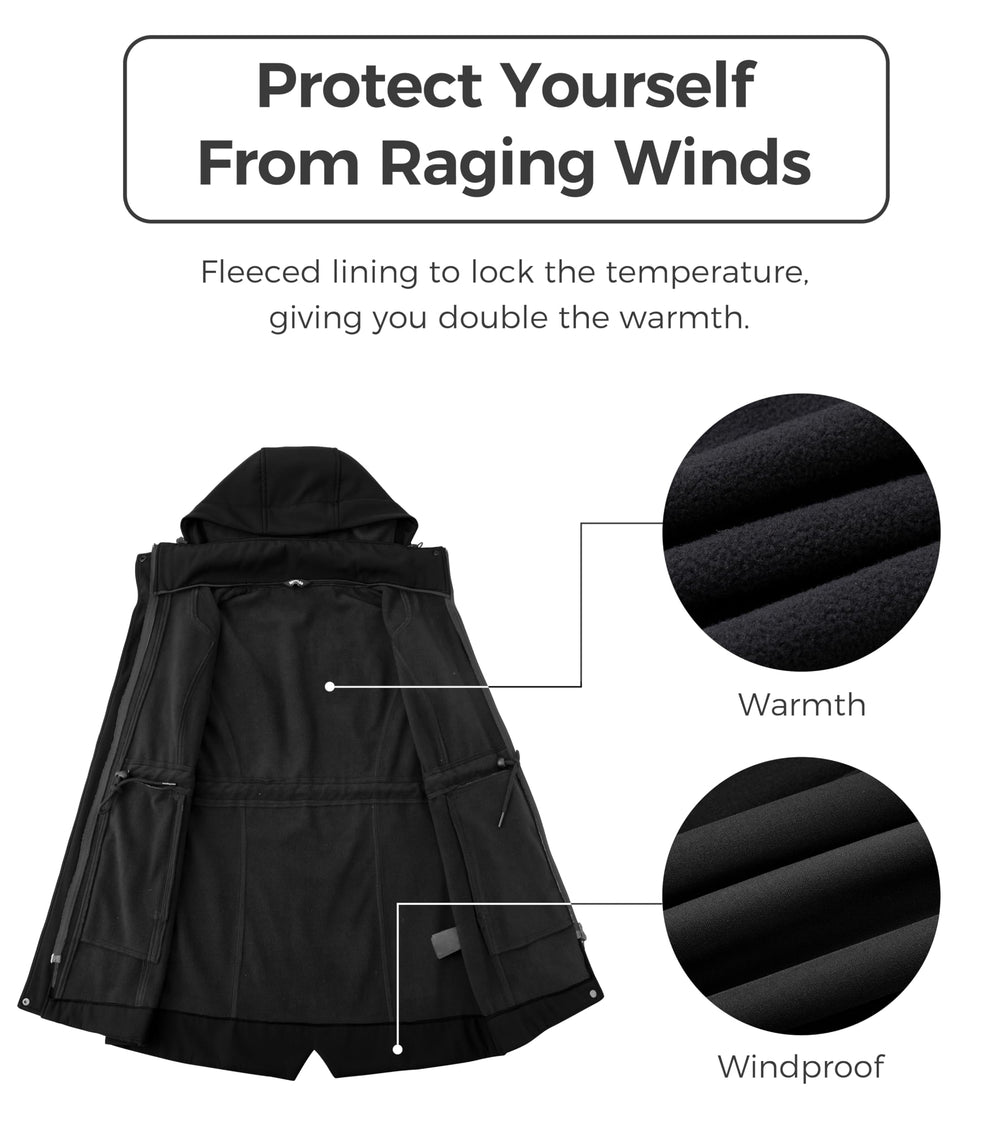 wantdo detachable hood zipped on jacket offering added rain protection