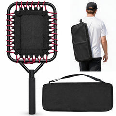 wasoyun racket front view showing full bat and net head, aids consistent practice