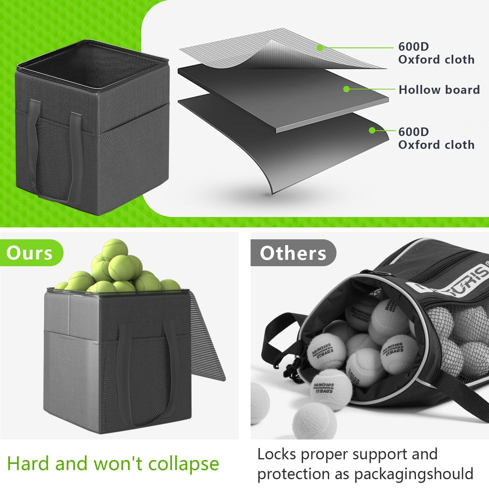 wasoyun side pockets holding racket bottle and phone for organized court storage