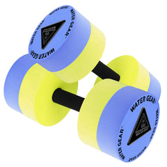 Water Gear resistance bells in pool in use showing low-impact exercise benefits