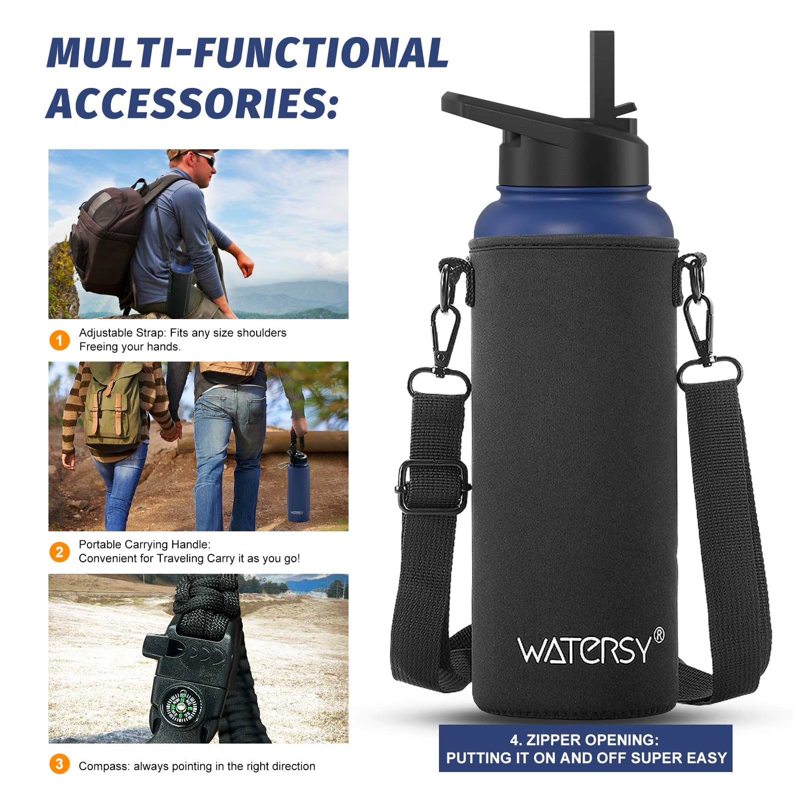 WATERSY accessories laid out showing complete kit convenience benefit