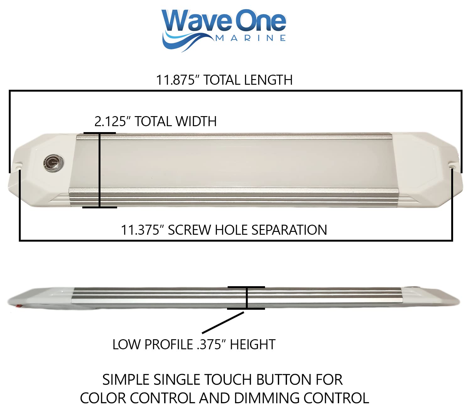 Wave One Marine red accent output reducing night glare for navigation and night vision