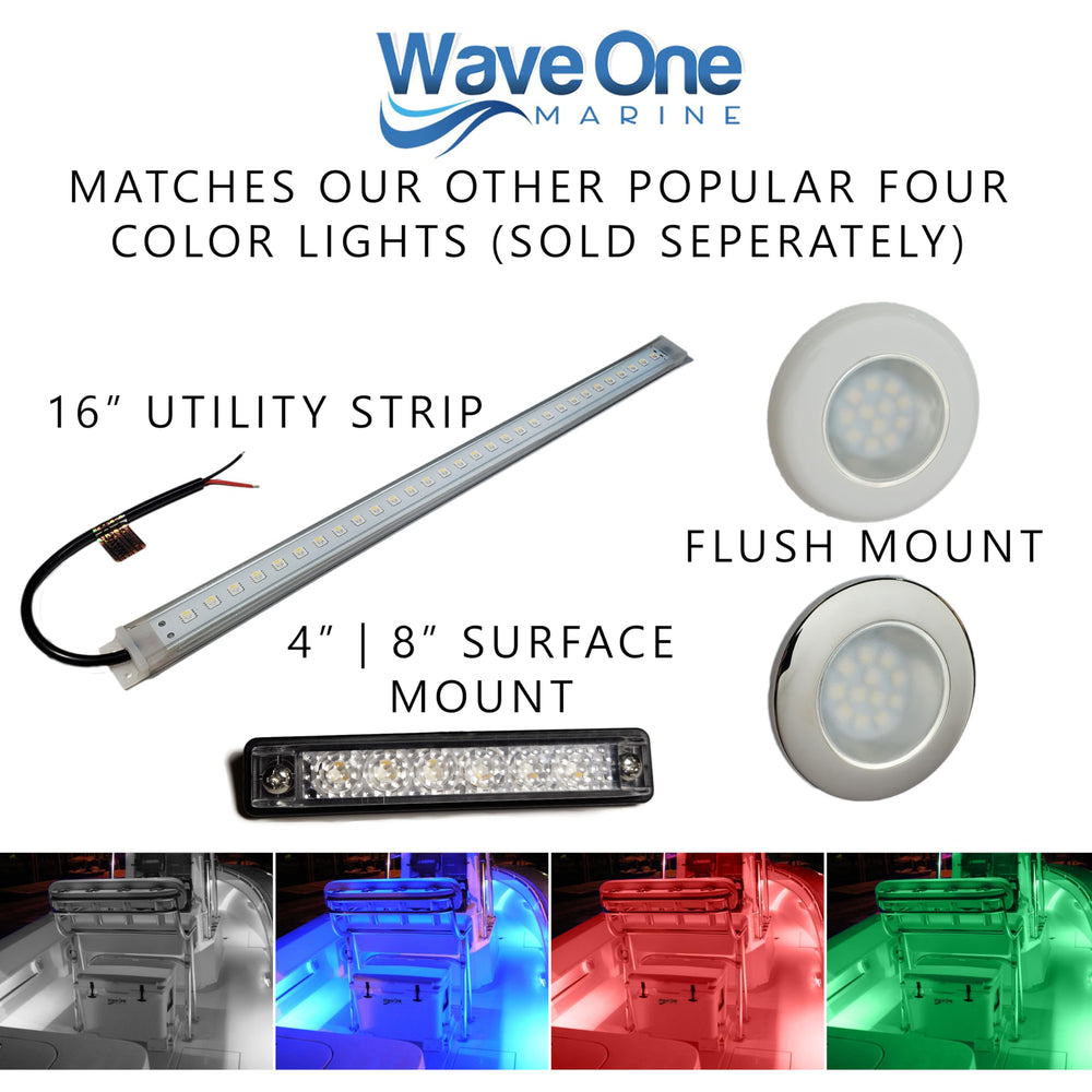 Wave One Marine next to hand for scale confirming compact three-inch size