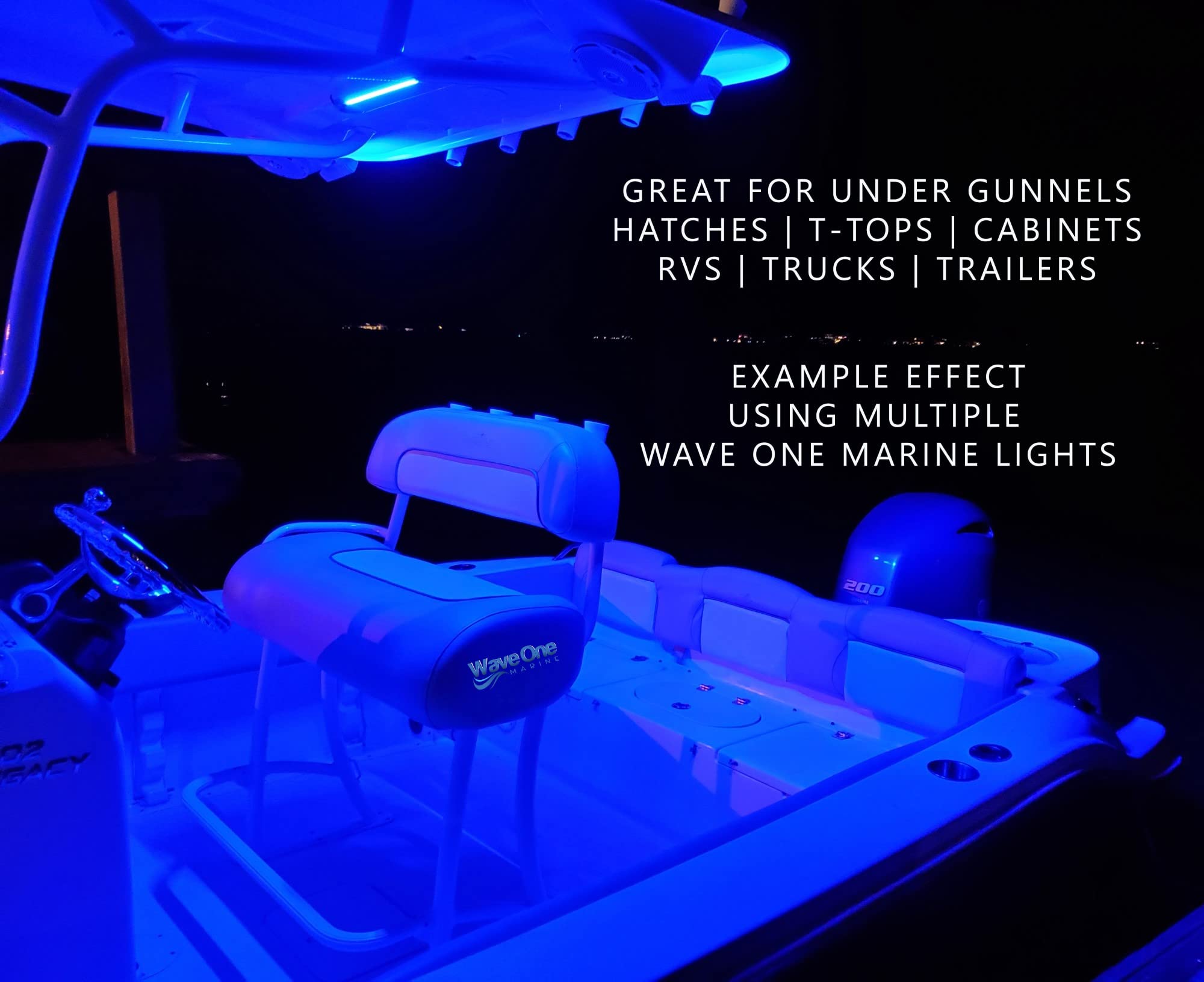 Wave One Marine wiring terminal close-up, shows two-wire hookup simplicity and reliability