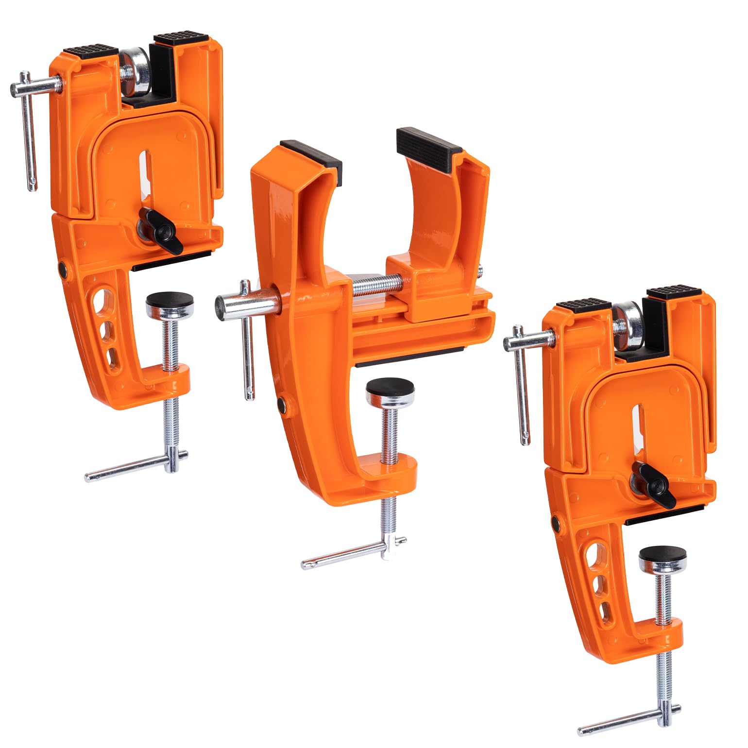 WAVECUER front view showing center clamp holding a ski securely for stable tuning
