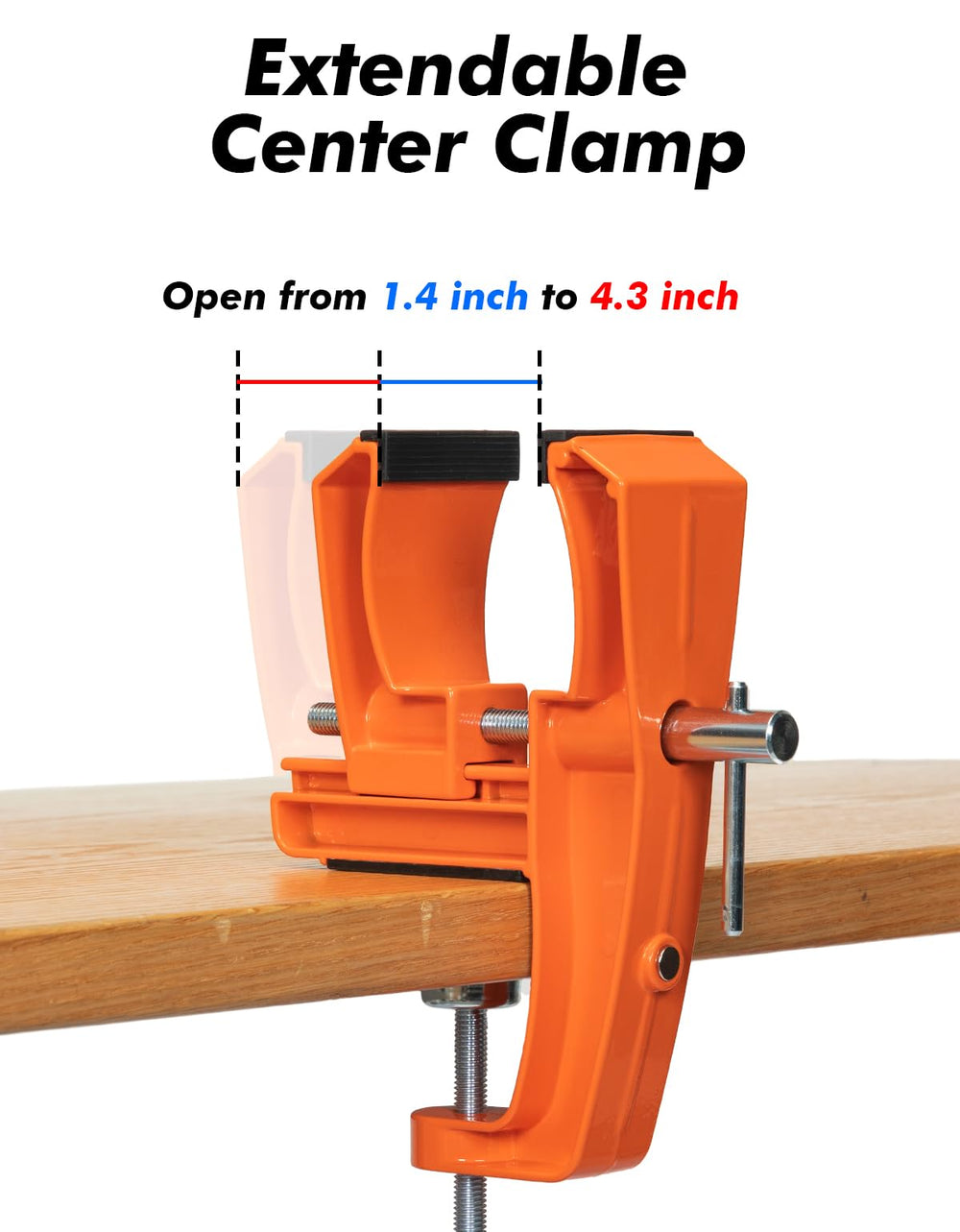 WAVECUER mounted on a workbench in horizontal position for waxing and scraping