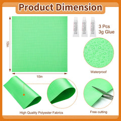 Wavwavw assorted color patches spread out to match inflatable colors for seamless fixes