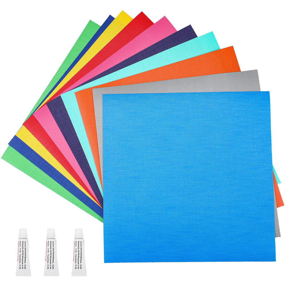 Wavwavw front packaging with ten vinyl patches showing kit contents and quick repairs