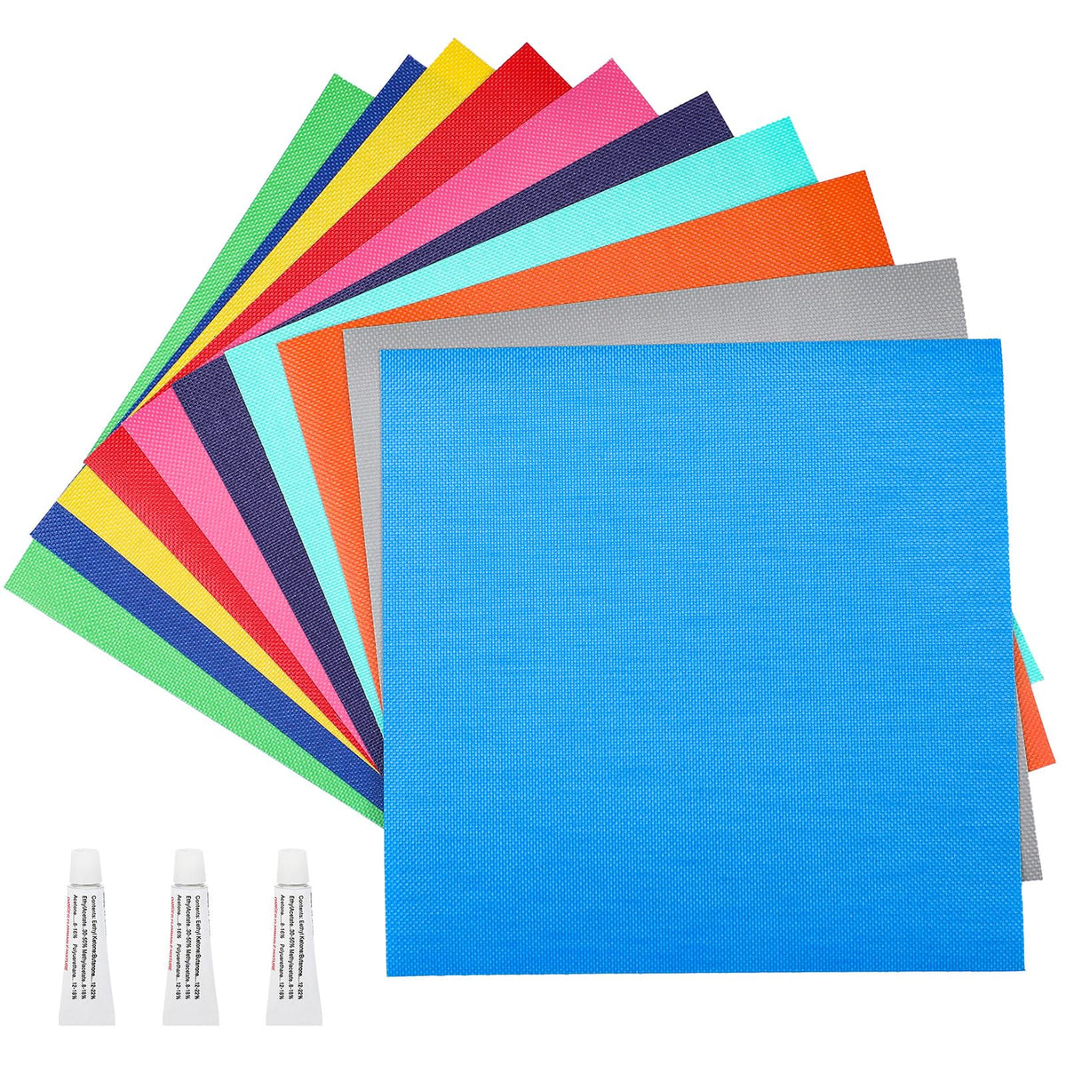 Wavwavw front packaging with ten vinyl patches showing kit contents and quick repairs