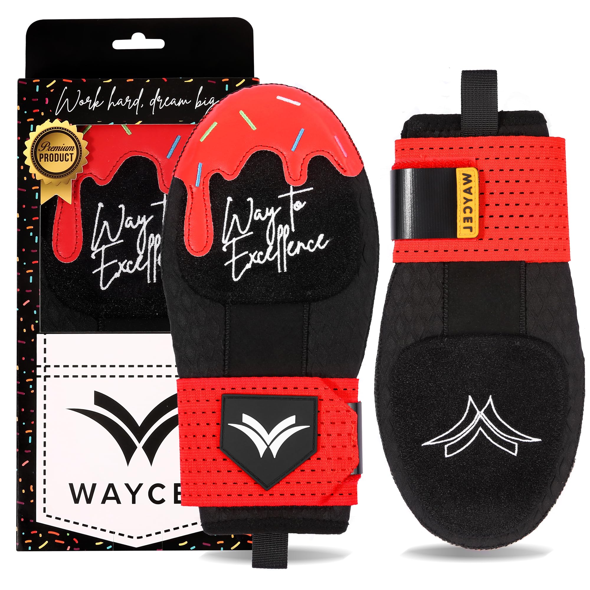 WAYCEL front view of mitt showing ice cream design and full coverage benefit