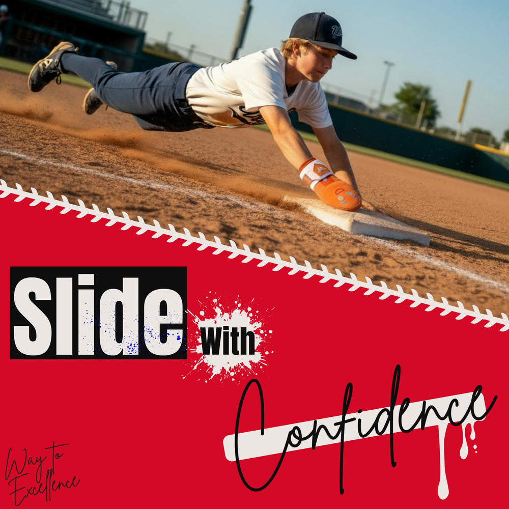 Waycel mitt in use during youth player slide showing real game protection