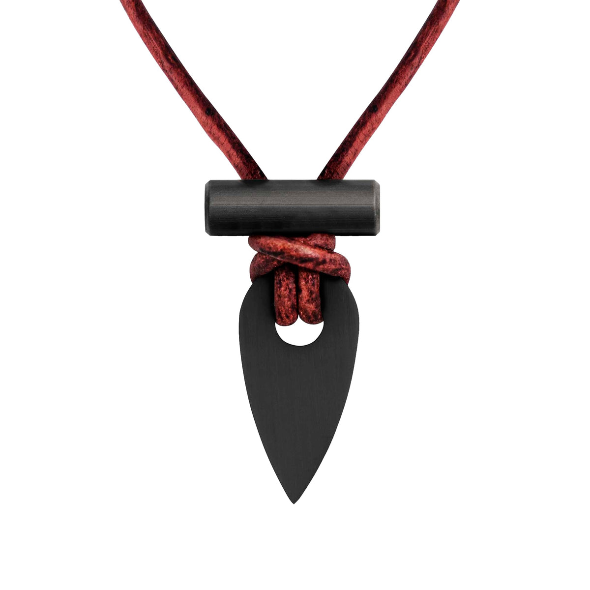 Wazoo Spark Necklace front view showing pendant and strap, ready to carry