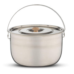 Wealers pan cooking over a campfire, reliable outdoor heat performance