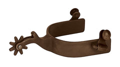 Weaver Equine spur mounted on boot showing stable in-ride positioning