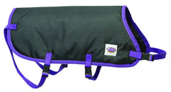 Weaver Livestock Pro Calf Blanket front view showing fit and buckles for quick changes