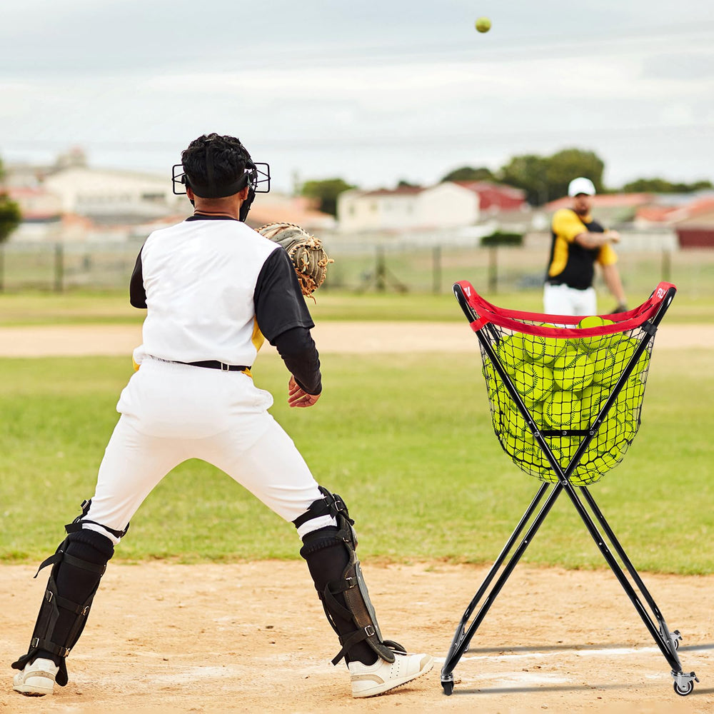WEEPALM bucket full of baseballs showing large capacity and convenient access benefit